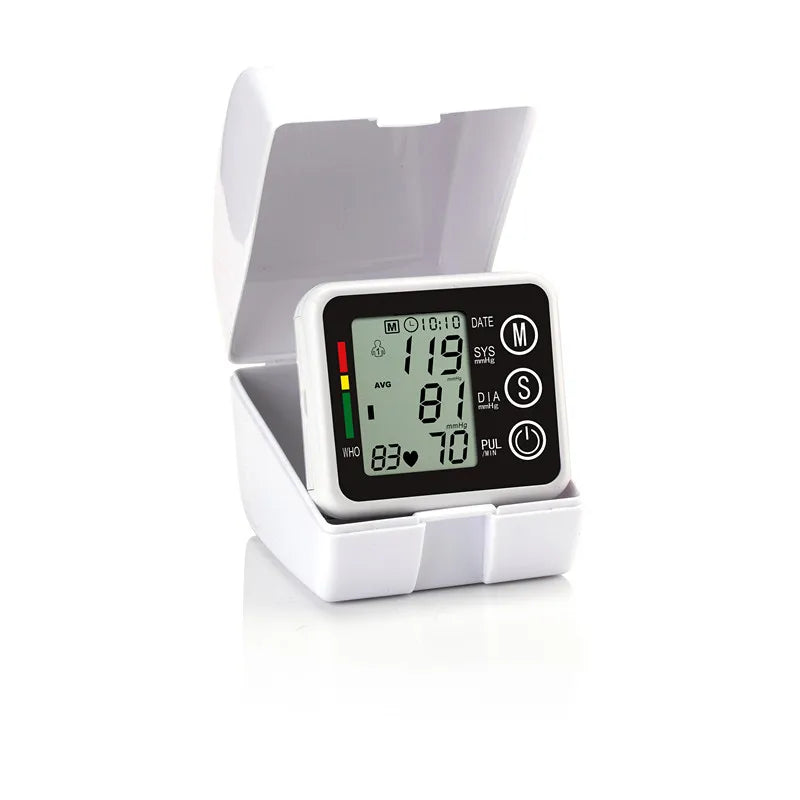 Monitor Digital de Pressão Arterial de Pulso. Novo Modelo Zoss, tonômetro de transmissão de voz em inglês/russo/português/espanhol